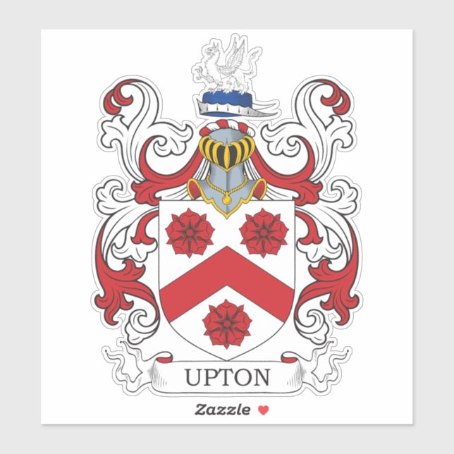 Adesivo Upton Family Crest (Folha)