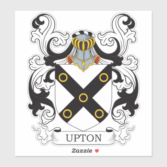 Adesivo Upton Family Crest (Folha)