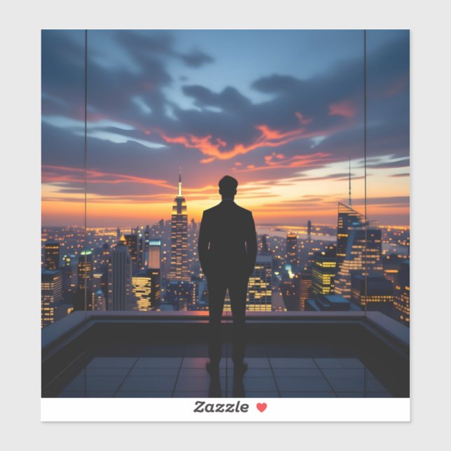 Adesivo Urban Sunset Reflections (Folha)