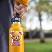Ursa com Bandeira do Orgulho Andrógino Fofa Segura