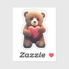 Adesivo Urso Apaixonado