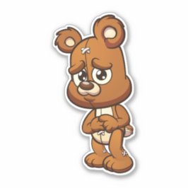 Adesivo Urso Assustador - Assustador