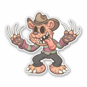 Adesivo Urso Assustador - Fred?