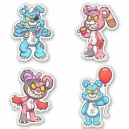 Adesivo Urso Assustador - Zumbis