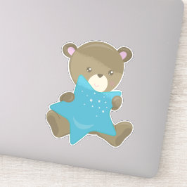 Adesivo Urso Bonito, Urso Bebê, Urso Pequeno, Urso Com Est