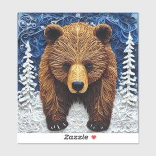 Adesivo Urso Cinzento