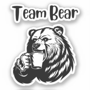 Adesivo Urso de Equipe
