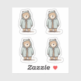 Adesivo Urso de Pequena Cana-d'Água