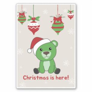 Adesivo Urso Feliz Natal Bears Sticker