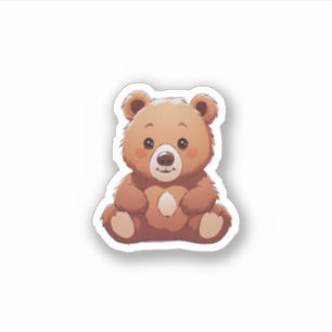 Adesivo urso fofo