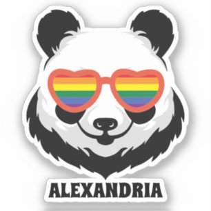 Adesivo Urso Panda Bonito   Arco-íris   LGBTQ