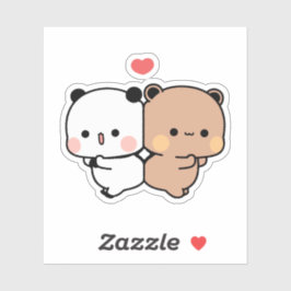 Adesivo Urso-panda, bubu e amor-dudu