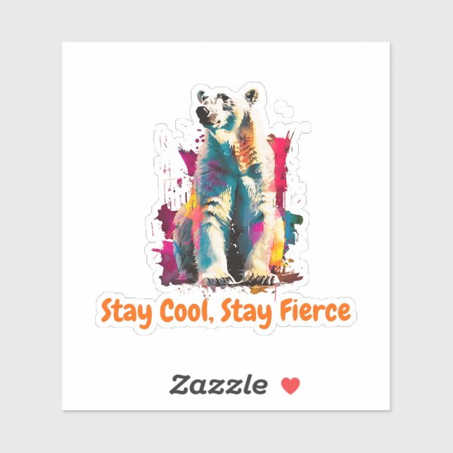 Adesivo Urso Polar (Folha)