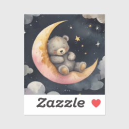 Adesivo Urso Sonolento na Lua