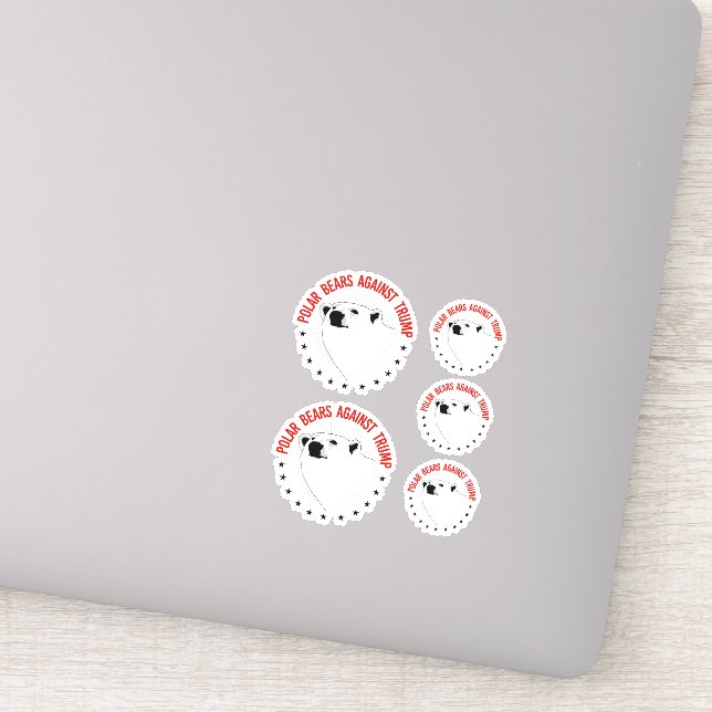 Adesivo Ursos Polares Contra Trump (Detalhe)