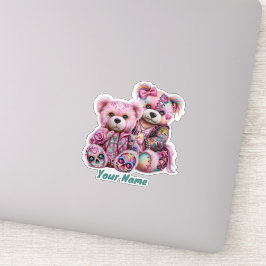 Adesivo Ursos Punk Personalizados