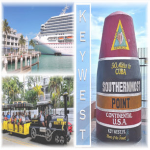 Adesivo US Florida - Key West - South South Point Buoy -