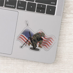 Adesivo US Gunner com M224 Mortar