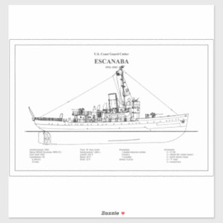 Adesivo USCGC Escanaba wpc-77 - BD