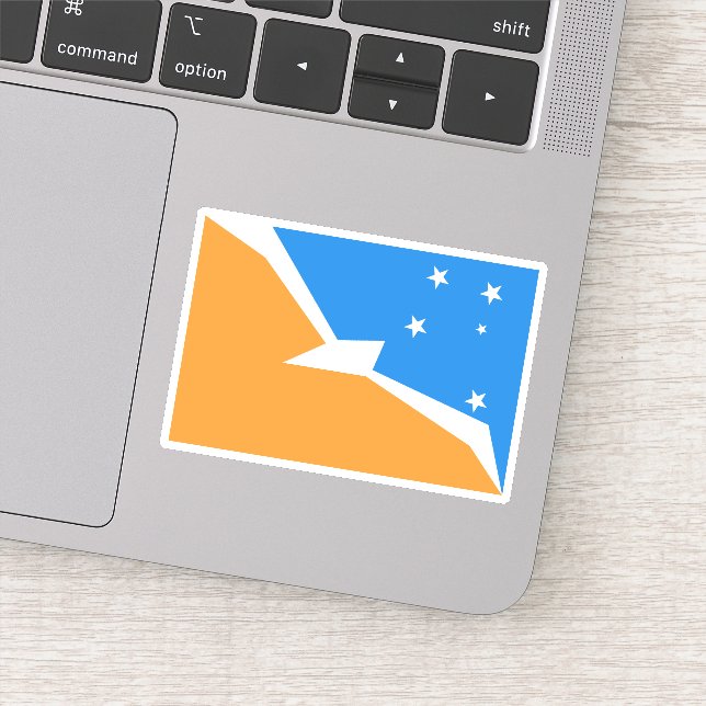 Adesivo Ushuaia, Bandeira da Terra do Fogo (Detalhe)