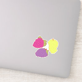 Adesivo Uvas Vermelhas, Verdes E Roxas