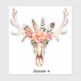 Adesivo Vaca Crânio País Couro-Laptop Vinilo