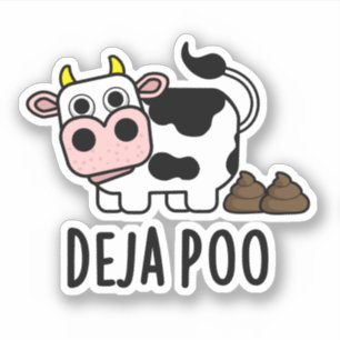 Adesivo Vaca de Poo de Corte de Poo