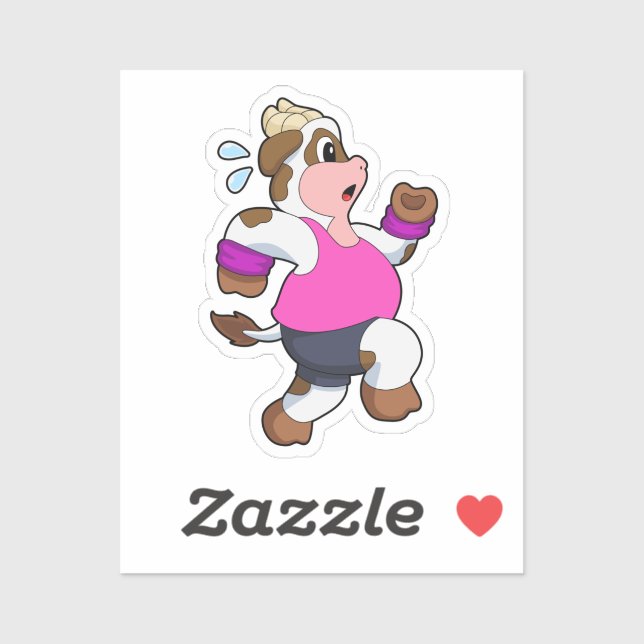 Adesivo Vaca em Execução (Folha)