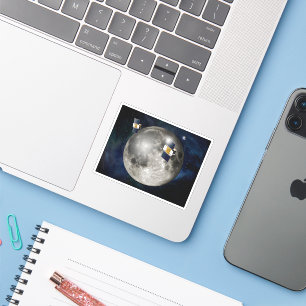 Adesivo Vaca-Espaco Twin Grail Orbitando A Lua.