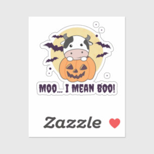 Adesivo Vaca Fantasma Cute Kawaii Halloween Moo Eu Quero D