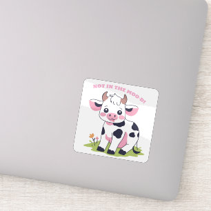 Adesivo Vaca rosa-branca