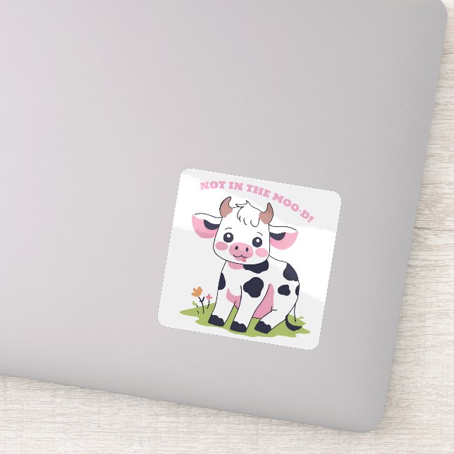 Adesivo Vaca rosa-branca (Detalhe)