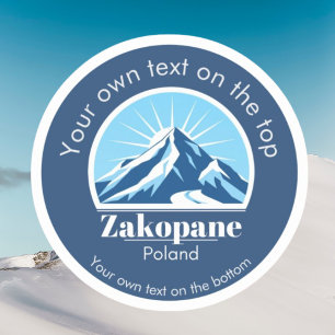 Adesivo Vacinas de Zakopane Polônia ski