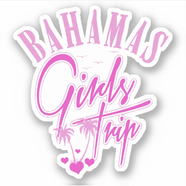 Adesivo Vaga Raparigas Trip Bahamas Sticker Cruise (Frente)