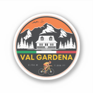 Adesivo val gardena tour de ciclismo italiano
