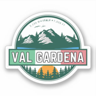 Adesivo val gardena tour italiano