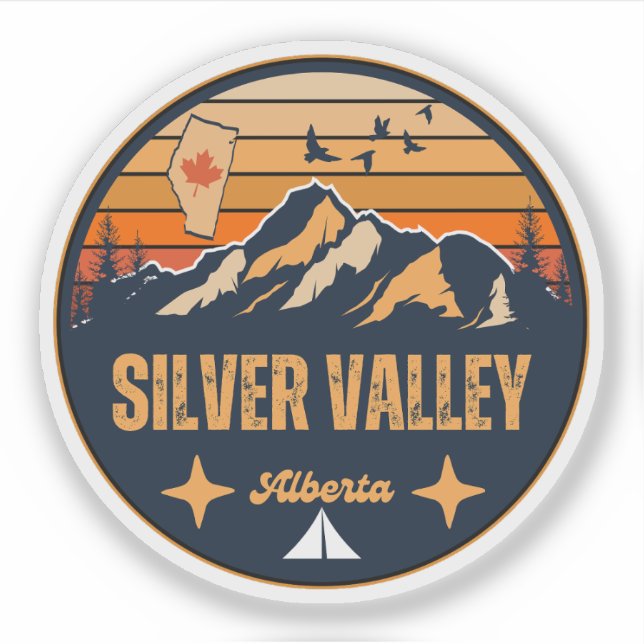 Adesivo Vale de Silver, Alberta (Frente)