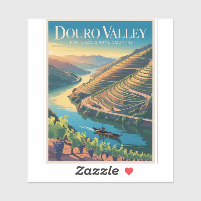 Adesivo Vale do Douro Portugal (Folha)