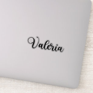Adesivo Valeria Name - Caligrafia manuscrita