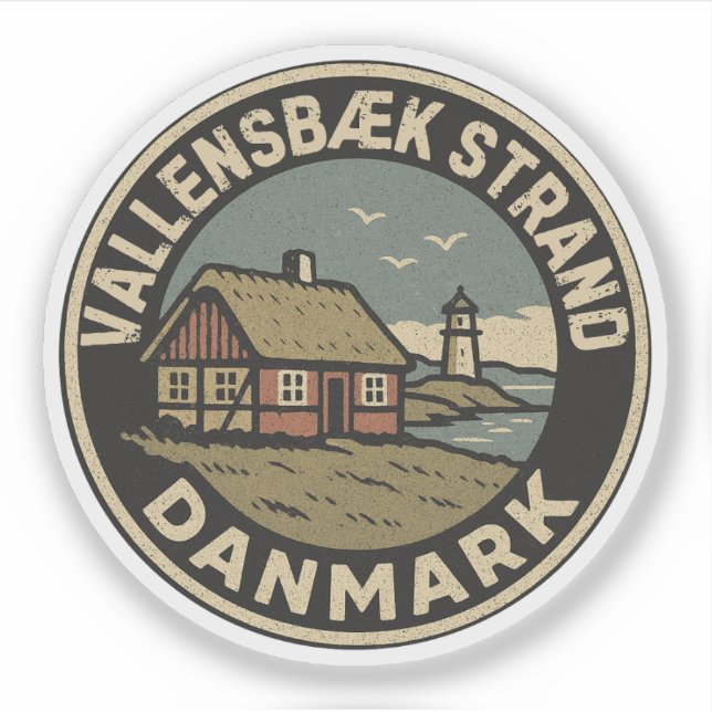 Adesivo Vallensbæk Strand, Dinamarca  (Frente)