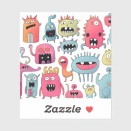 Adesivo Valores de monstro apoiados