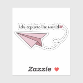 Adesivo Vamos explorar o World Sticker