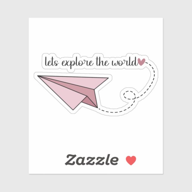 Adesivo Vamos explorar o World Sticker (Folha)