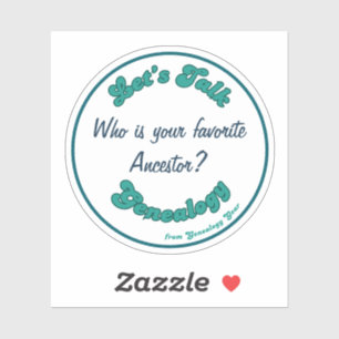 Adesivo Vamos falar de Genealogia: Ancestral Favorito