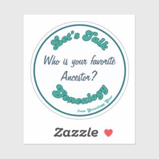 Adesivo Vamos falar de Genealogia: Ancestral Favorito