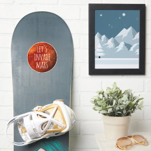 Adesivo Vamos Invade Mars Sticker