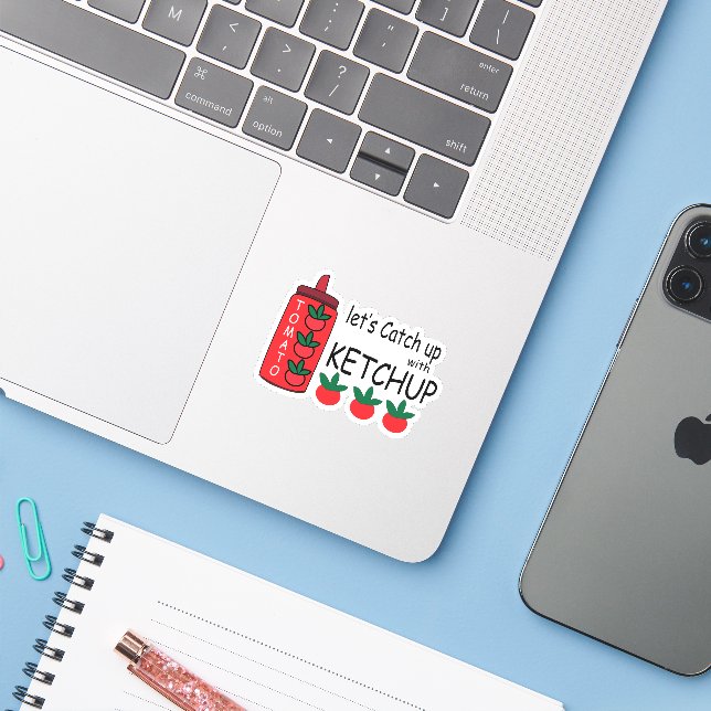 Adesivo Vamos Pegar O Restaurante De Comida Rápida Do Ketc (Notebook com iPhone)