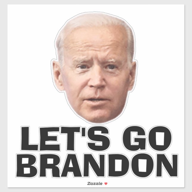 ADESIVO VAMOS VÁ BRANDON BIDEN DIE-CUT STYLE DECAL STICKER (Folha)