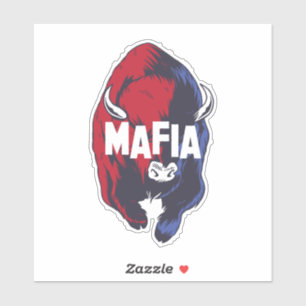Adesivo Vamos Vai Buffalo Nova York Máfia!