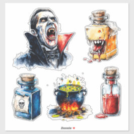 Adesivo Vampire Halloween Custom-Cut Vinyl Sticker